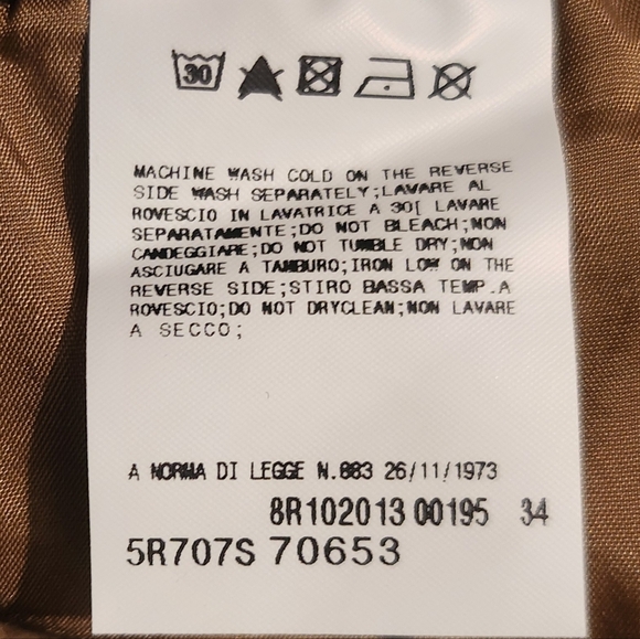 Womens Galliano Camel Stretch Skinny Jeans Size 26 Brand New Made In Italy - Picture 11 of 11